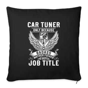 Tuner Mechanic Drifting Workshop - Sofa pillowcase 17,3'' x 17,3'' (45 x 45 cm) - black - Front