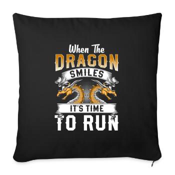 Kite Flying China - Sofa pillowcase 17,3'' x 17,3'' (45 x 45 cm) - black - Front
