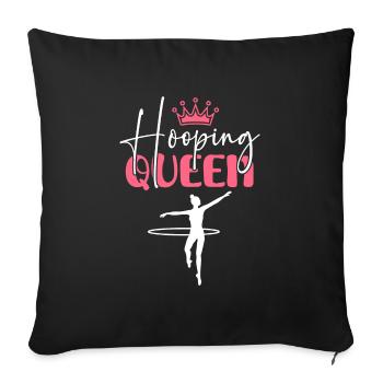 Hullern Workout Pneu Motivation - Housse de coussin décorative 45 x 45 cm - noir - Devant