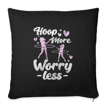 Mature Hula Fun Entraînement à la Maison - Housse de coussin décorative 45 x 45 cm - noir - Devant