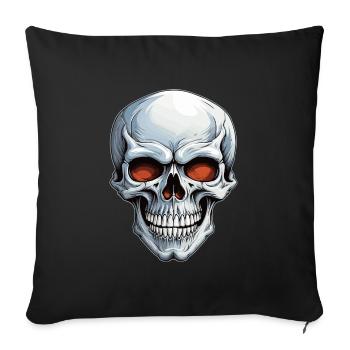 Skull - Sofa pillowcase 17,3'' x 17,3'' (45 x 45 cm) - black - Front
