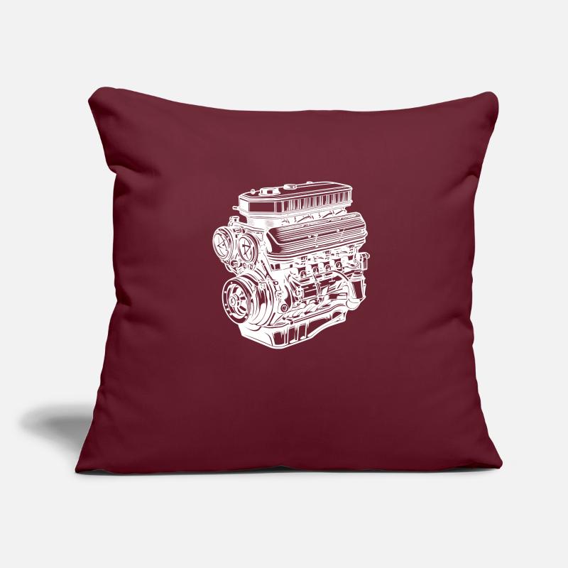 Car Engine Internal Combustion Engine V6 Sofa pillowcase 17,3'' x 17,3'' (45 x 45 cm)