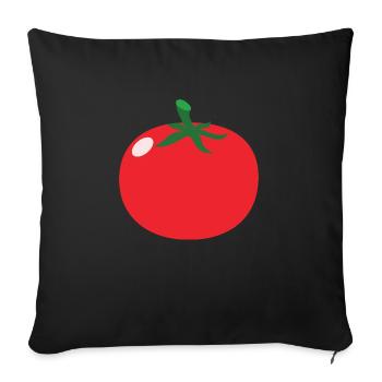 Tomate - Sofakissenbezug 45 x 45 cm - Schwarz - Vorne