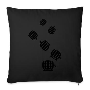 Bierfass - Sofakissenbezug 45 x 45 cm - Schwarz - Vorne
