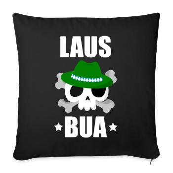 Lausbua - Sofakissenbezug 45 x 45 cm - Schwarz - Vorne