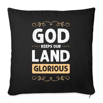 gott bibel - Sofakissenbezug 45 x 45 cm - Schwarz - Vorne