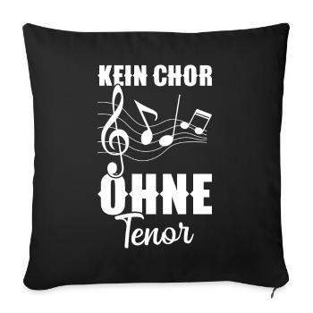 Dirigent Tenor Singen Chorsänger Musik Chorleiter - Sofakissenbezug 45 x 45 cm - Schwarz - Vorne