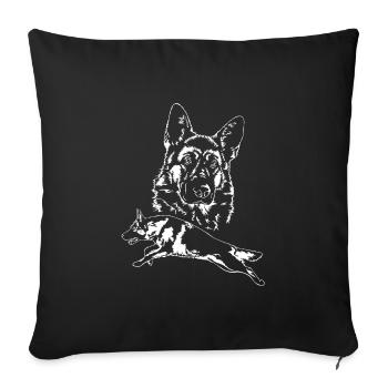 ALLEMAND BERGER ALLEMAND De Berger Allemand Shepherd C Wilsigns - Housse de coussin décorative 45 x 45 cm - noir - Devant