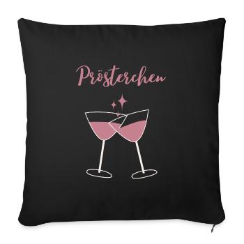 À votre santé - Housse de coussin décorative 45 x 45 cm - noir - Devant