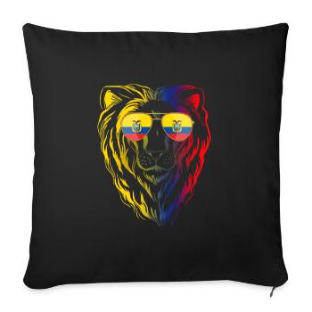 Ecuador - Sofakissenbezug 45 x 45 cm - Schwarz - Vorne