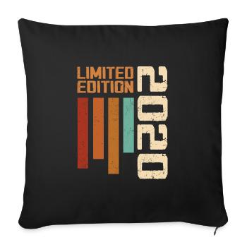 Vintage 2020 Retro 2020 Birthday Gift - Sofa pillowcase 17,3'' x 17,3'' (45 x 45 cm) - black - Front
