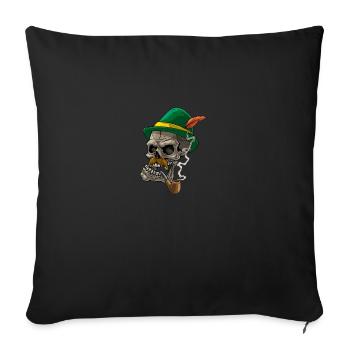 Lausbua Lausbub Lederhosen Trachten - Sofa pillowcase 17,3'' x 17,3'' (45 x 45 cm) - black - Front