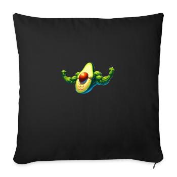 Avocat fort - Housse de coussin décorative 45 x 45 cm - noir - Devant