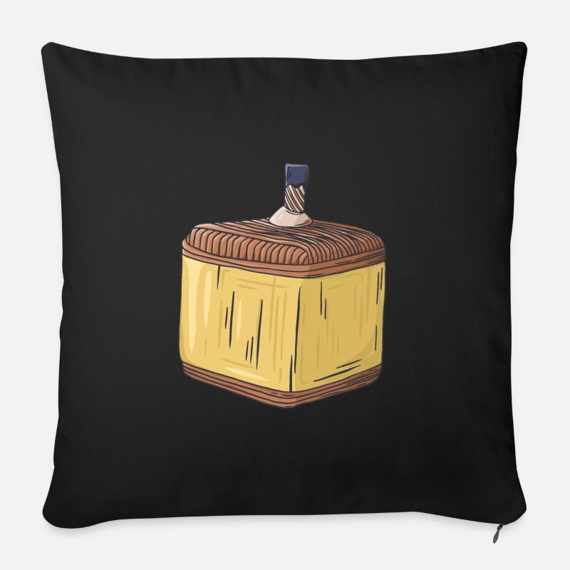 Cubic Cannon Strike Firecracker Fireworks Banger - Sofa pillowcase 17,3'' x 17,3'' (45 x 45 cm) - black