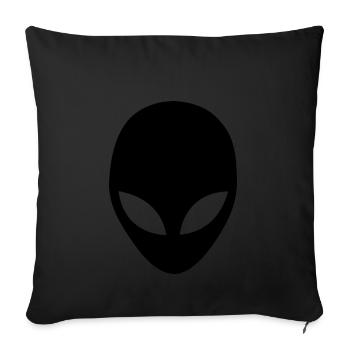 étranger - Housse de coussin décorative 45 x 45 cm - noir - Devant