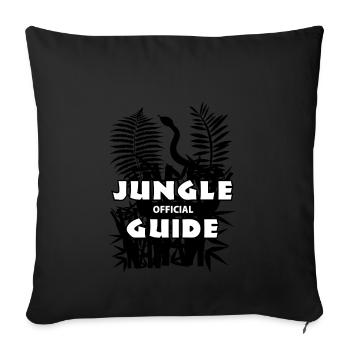 jungleguide blak - Sofakissenbezug 45 x 45 cm - Schwarz - Vorne