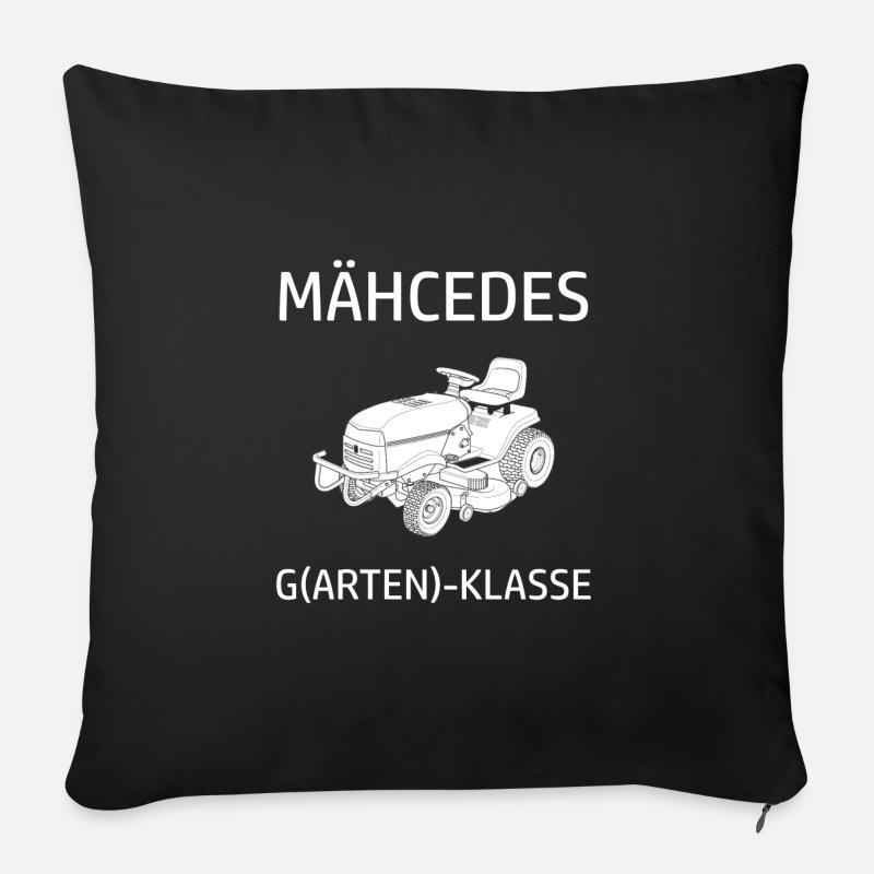 Garten Humor Mähen Rasenmäher Rasenmähen Gärtner - Sofakissenbezug 45 x 45 cm - Schwarz