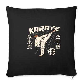 Karate Girl Shito Ryu Shitoryu - Sofakissenbezug 45 x 45 cm - Schwarz - Vorne