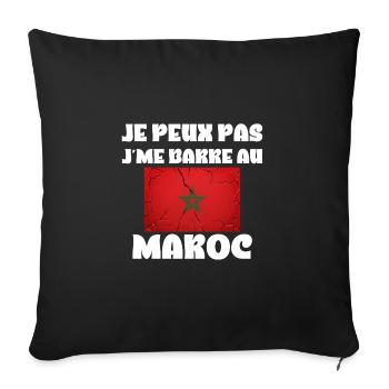 I Can't I Leave in Morocco Reisegeschenk - Sofakissenbezug 45 x 45 cm - Schwarz - Vorne