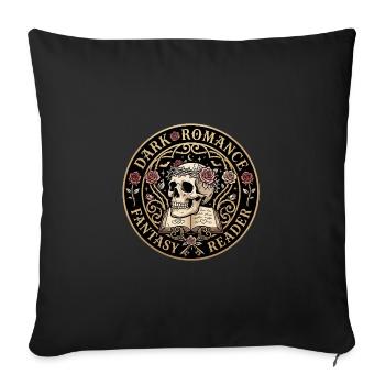 Romance sombre - Housse de coussin décorative 45 x 45 cm - noir - Devant