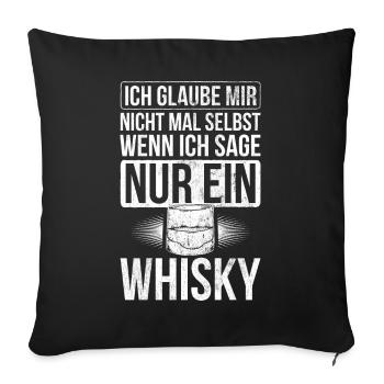 Whiskey Whisky Schottland - Sofakissenbezug 45 x 45 cm - Schwarz - Vorne