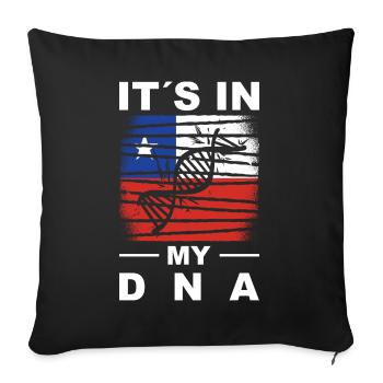Chili Drapeau Amérique du Sud Drapeau Chili Vintage - Housse de coussin décorative 45 x 45 cm - noir - Devant