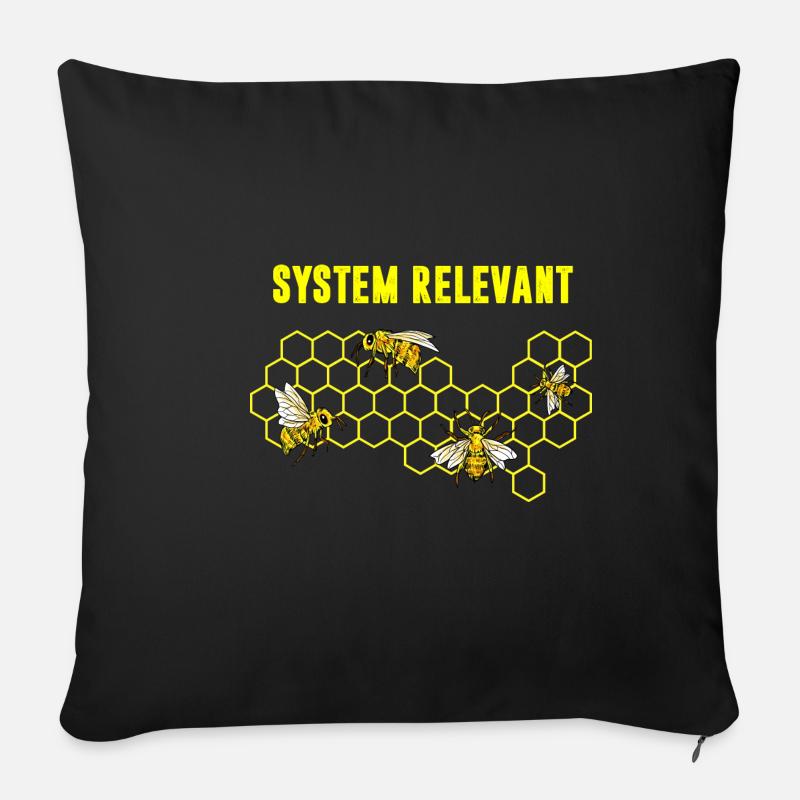 System Relevant Imkerei Imker Bienenzüchter Bienen - Sofakissenbezug 45 x 45 cm - Schwarz
