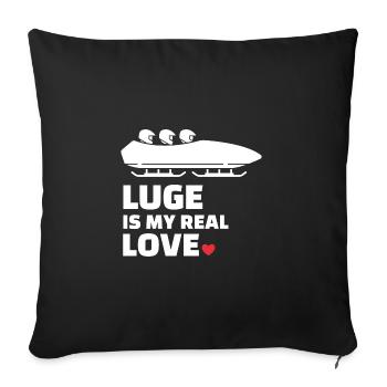 I love Clean - Sofa pillowcase 17,3'' x 17,3'' (45 x 45 cm) - black - Front