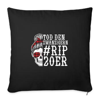 Birthday 30 years - Sofa pillowcase 17,3'' x 17,3'' (45 x 45 cm) - black - Front