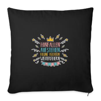Costume de carnaval Carnaval - Housse de coussin décorative 45 x 45 cm - noir - Devant