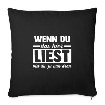 Quartier Meilleur voisin - Housse de coussin décorative 45 x 45 cm - noir - Devant