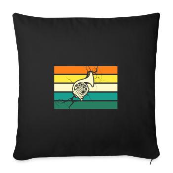 Cor français - Housse de coussin décorative 45 x 45 cm - noir - Devant