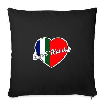 Republic of Maluku Selatan - Sofa pillowcase 17,3'' x 17,3'' (45 x 45 cm) - black - Front