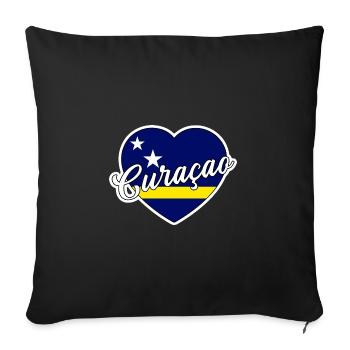 Curaçao - Sofa pillowcase 17,3'' x 17,3'' (45 x 45 cm) - black - Front
