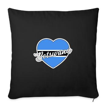 Botswana - Housse de coussin décorative 45 x 45 cm - noir - Devant