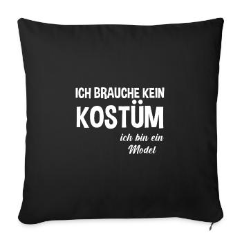 Jecken Carnival Carnival - Sofa pillowcase 17,3'' x 17,3'' (45 x 45 cm) - black - Front