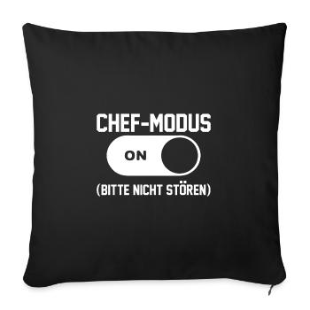 Team Leader Group Leader Team Leader Head of Department - Sofa pillowcase 17,3'' x 17,3'' (45 x 45 cm) - black - Front