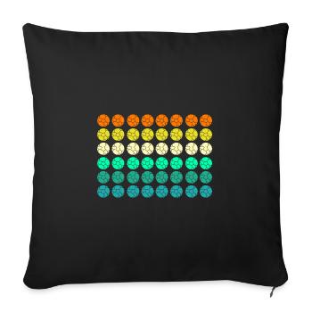 Joueurs de handball Handball - Housse de coussin décorative 45 x 45 cm - noir - Devant