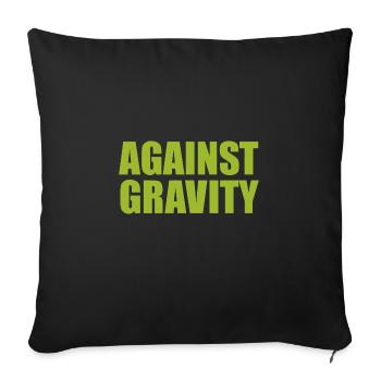 AGAINST GRAVITY - Sofakissenbezug 45 x 45 cm - Schwarz - Vorne