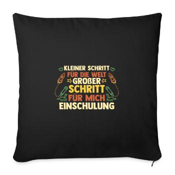 Kindergarten graduates school start school child enrollment - Sofa pillowcase 17,3'' x 17,3'' (45 x 45 cm) - black - Front