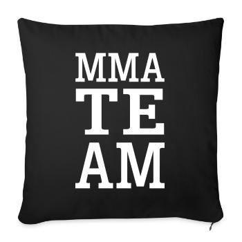 Mma Team - Sofakissenbezug 45 x 45 cm - Schwarz - Vorne