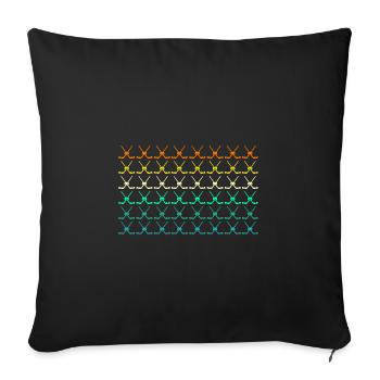 Hockey Players Hockey - Sofa pillowcase 17,3'' x 17,3'' (45 x 45 cm) - black - Front