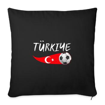 Turcs Turquie - Housse de coussin décorative 45 x 45 cm - noir - Devant
