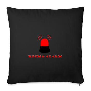 Klima Alarm - No Planet B - Sofakissenbezug 45 x 45 cm - Schwarz - Vorne