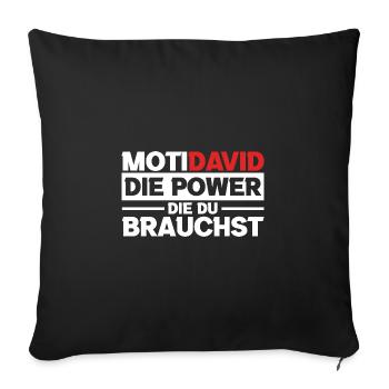 Beer Beer Lovers Booze Celebrate David - Sofa pillowcase 17,3'' x 17,3'' (45 x 45 cm) - black - Front