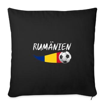 Rumänen Rumänien - Sofakissenbezug 45 x 45 cm - Schwarz - Vorne