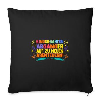 16th grade school child back to school kindergarten daycare center - Sofa pillowcase 17,3'' x 17,3'' (45 x 45 cm) - black - Front