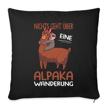 Hiking Sayings Hiker Hiking Outfits - Sofa pillowcase 17,3'' x 17,3'' (45 x 45 cm) - black - Front