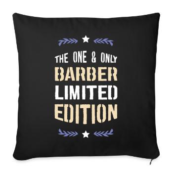 BARBER Édition Limitée - Housse de coussin décorative 45 x 45 cm - noir - Devant