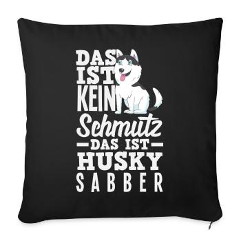 Drôle Husky Husky Propriétaire Husky Propriétaire Cadeau - Housse de coussin décorative 45 x 45 cm - noir - Devant